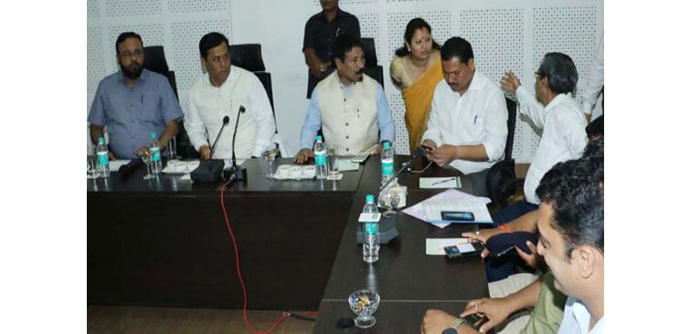 CM Sarbanada Sonowal During Review Meeting on KNP