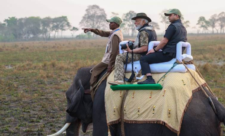 Prime Minister Narendra Modi Kaziranga Visit Photo Gallery