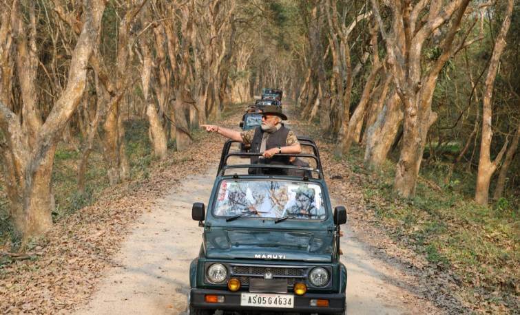 Prime Minister Narendra Modi Kaziranga Visit Photo Gallery